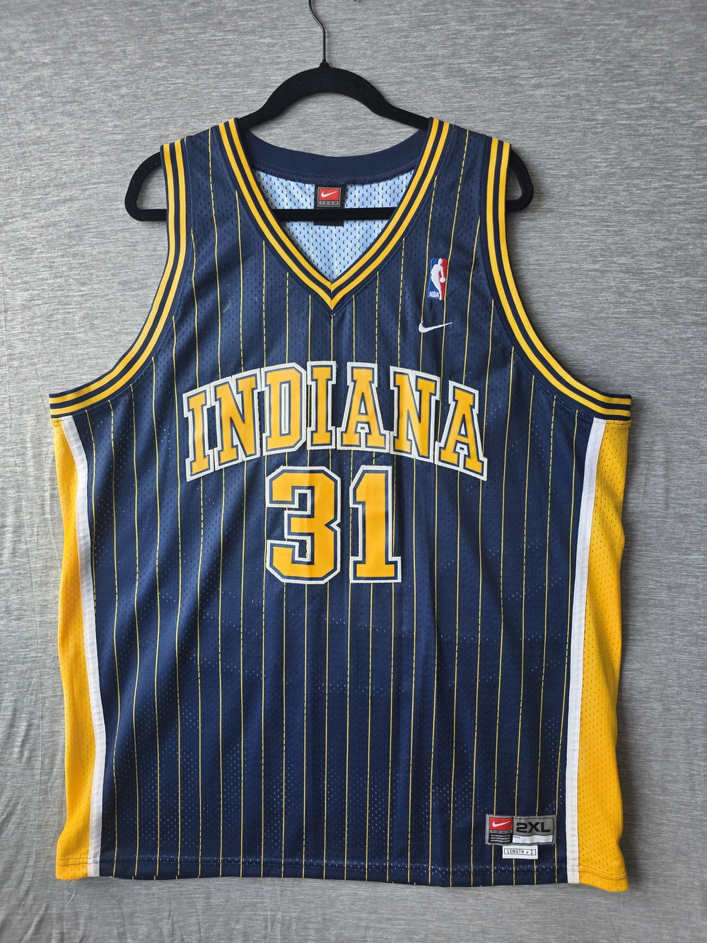 Vintage Nike Reggie Miller Indiana Pacers #31 Jersey 2XL +2 NBA Collectors